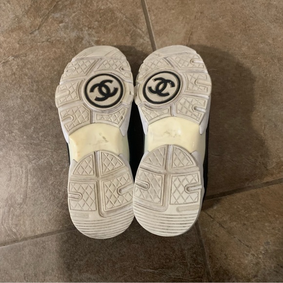 Pre-owned Cloth Low Trainers/Running Shoes in Black/Pink - Picture 8 of 8